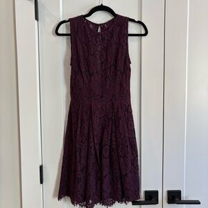 Anthropologie BHLDN Hitherto Kinsley Lace Dress Purple Size 0